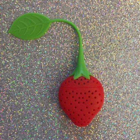 Strawberry Silicone Tea Infuser w/ free Myst… - Picture 3 of 6